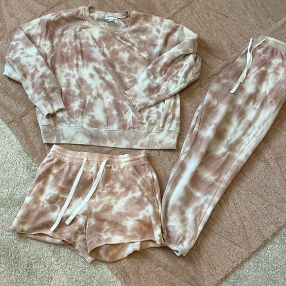 The Drop mauve tie dye set - Picture 1 of 2
